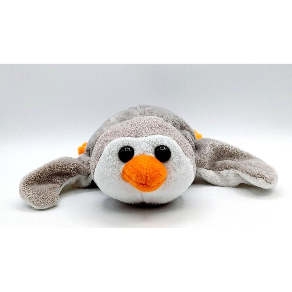 Caltoy Penguin Hand Puppet Glove Plush 10" Gray Stuffed Toy